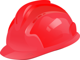 casco de seguridad rojo png