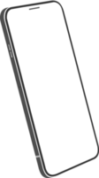 maquete de smartphone de telefone móvel realista png