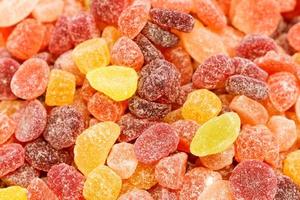 Colored marmalade candies as background. Sweet candy photo