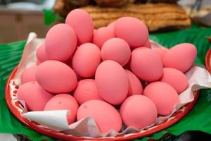 preserved eggs at a Thai restaurant. Thai food. photo