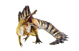 dinosaurio, espinosaurio aislado fondo trazado de recorte foto