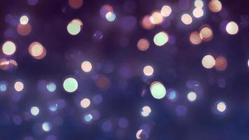 imagen compuesta de luces navideñas estilo bokeh contra un fondo púrpura. foto