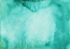 Watercolor sea green background texture with space for text. Aquarelle abstract emerald backdrop. photo