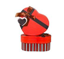 Red  Heart shaped box photo