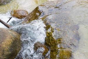 waterfal beauty nature and rock stone in south Thailand photo