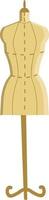 A dummy for clothes, vector or color illustration.