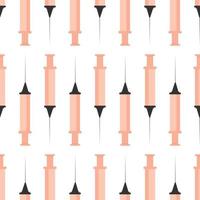 Syringe pattern, illustration, vector on white background