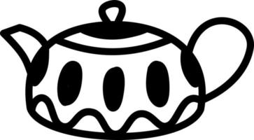 Cute teapot, illustration, vector on a white background.