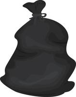 Garbage bag, illustration, vector on white background