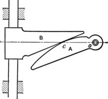 Logarithmic Spiral Sector, vintage illustration. vector
