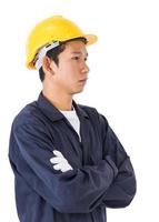 Young worker standing with arm crossed photo