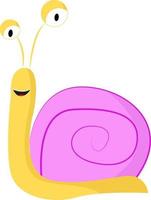 A small snail, vector or color illustration.