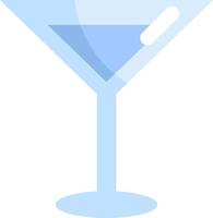 Coctail glass, illustration, vector on a white background.