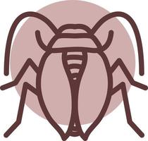 Carabus bug, illustration, vector on a white background.