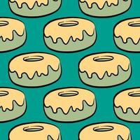 Donuts pattern , illustration, vector on white background