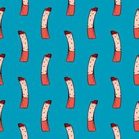 Small cigarretes , seamless pattern on a blue background. vector