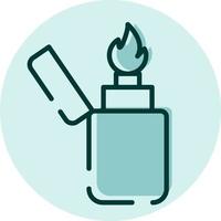 Camping lighter, illustration, vector on a white background.