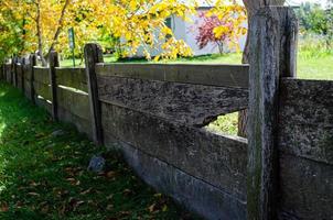 Old wooden fence. photo