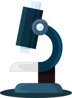 Microscope, illustration, vector on white background.