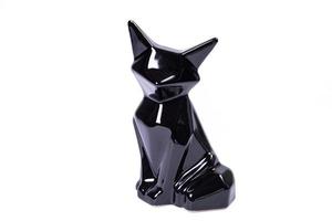 Statue of fox fox sculpture black photo