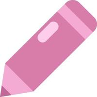 Pink pencil, illustration, vector on a white background.