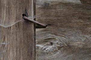 antigua valla de madera. foto