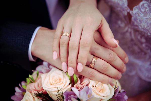 Hands Of A Wedding Couple, Groom Put A Ring On Finger Of His Lovely Wife,  Wedding Ceremony Stock Photo, Picture and Royalty Free Image. Image  97798643.