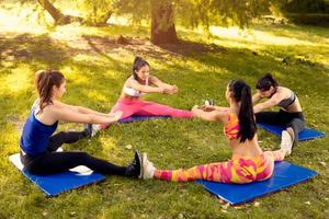 Young Women Exercising In Nature photo