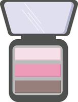 maquillaje, ilustración, vector sobre fondo blanco.