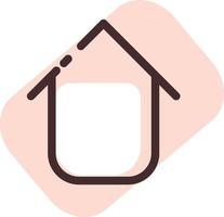 Mobile home, illustration, vector, on a white background. vector