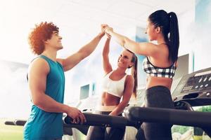 Friends Greeting At The Gym photo