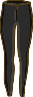 Black womans pants, illustration, vector on white background.