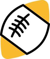American football, illustration, vector on a white background.