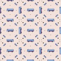 Bused pattern, illustration, vector on white background.