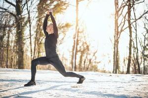 Workout On A Winter Day photo