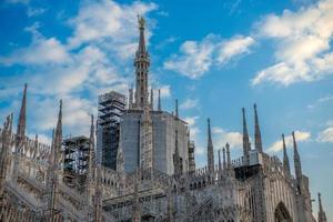 Spiers of the milan cathedral photo