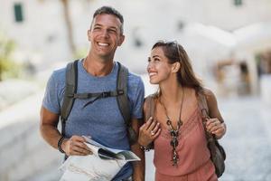 Couple Enjoying Summer Vacation photo