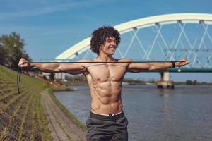 Exercising By The River photo