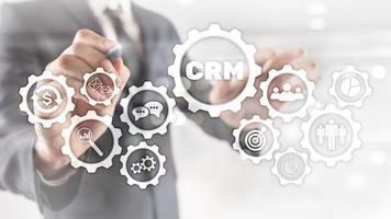 Business Customer CRM Management Analysis Service Concept. Relationship Management. photo