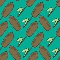 Reed pattern , illustration, vector on white background