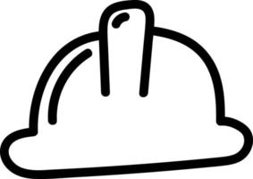 Construction helmet, illustration, vector on white background.