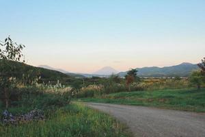 Beautiful landscape in countryside of Japan photo