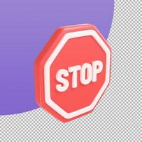 prohibition sign icon traffic accident prevention sign. 3d illustration with clipping path photo