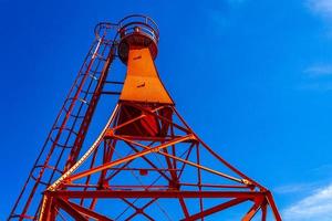 Red tower watchtower lighthouse architecture in Germany. photo