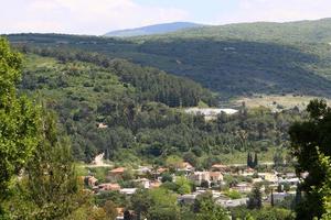 Landscape in a small town in northern Israel. photo