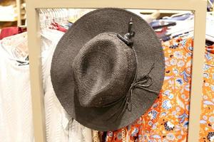 A women's hat is sold in a shop in Israel. photo