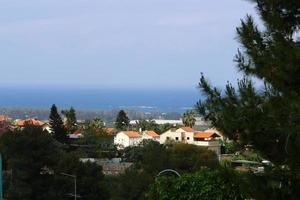 Landscape in a small town in northern Israel. photo