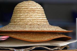 A women's hat is sold in a shop in Israel. photo