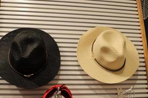 A women's hat is sold in a shop in Israel. photo