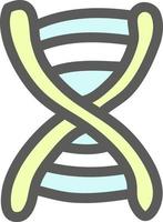 Chemistry DNA, illustration, vector on a white background.
